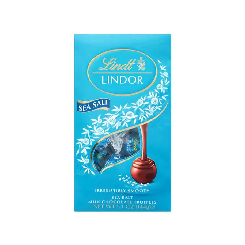 Lindt Lindor Milk Chocolate Truffles with Sea Salt - 5.1 oz image 0