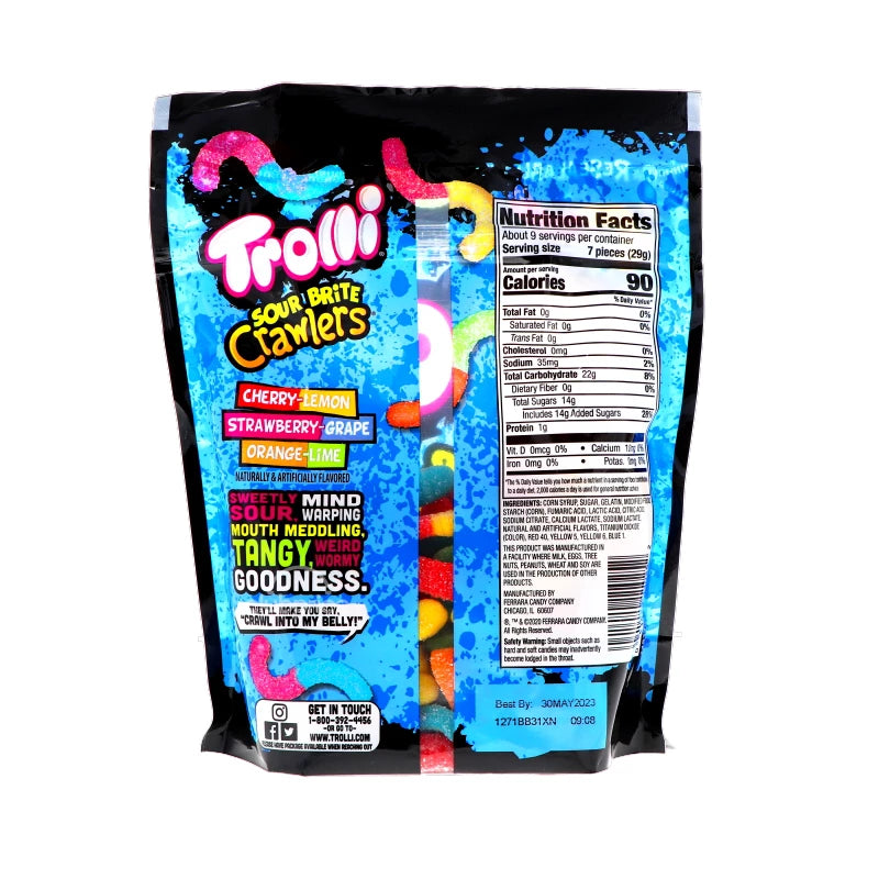 Trolli Mini Sour Brite Crawler - Pouch 9 oz image 1