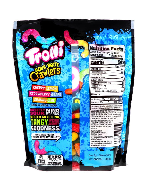 Trolli Mini Sour Brite Crawler - Pouch 9 oz image 0