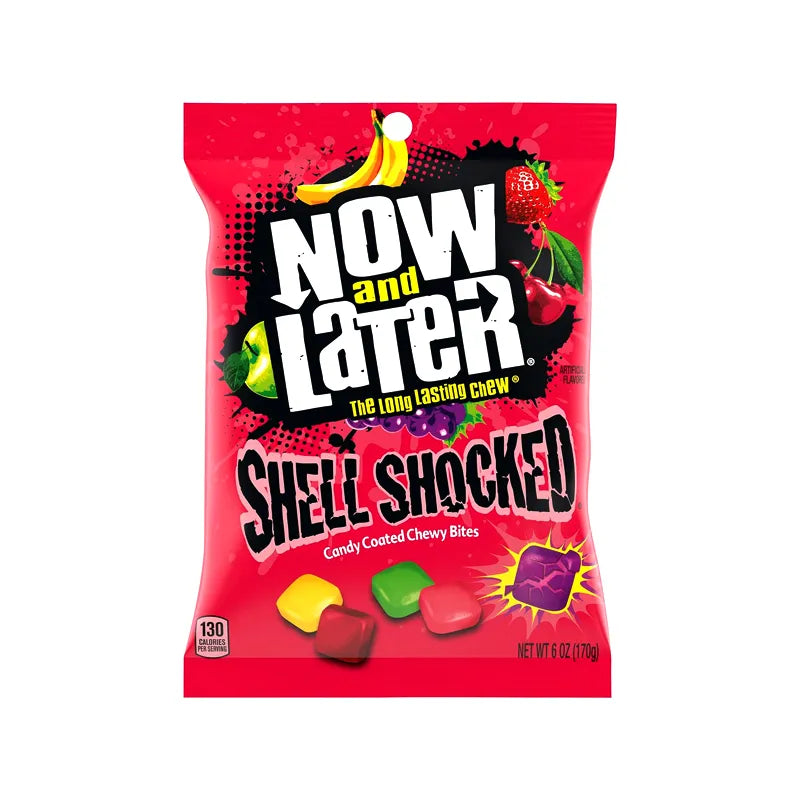 Now and Later, Sour Shell Shocked Chewy Candy, 6 Oz (12 Packs) image 0