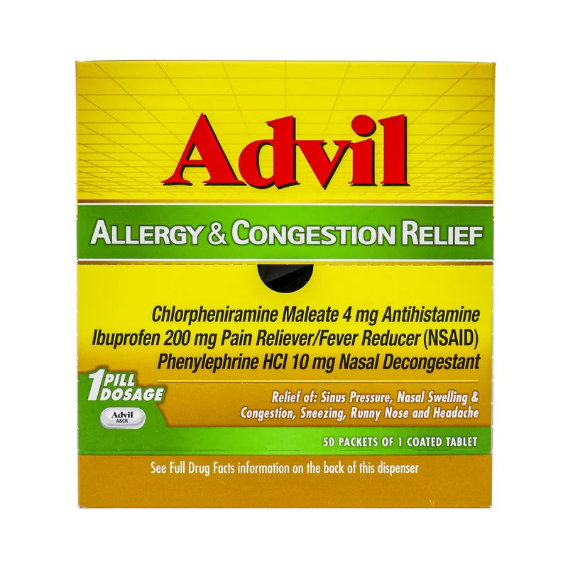 Advil Allergy & Congestion Relief 50 Count - (Pack of 1) image 0