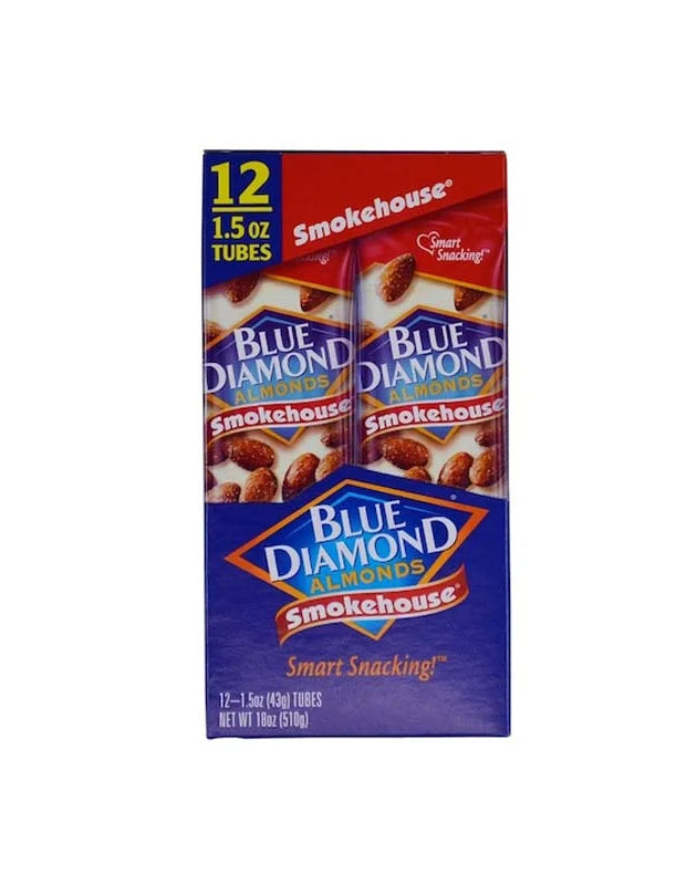 Blue Diamond Almonds Smokehouse Tube 12 Count - 1.5 oz image 0