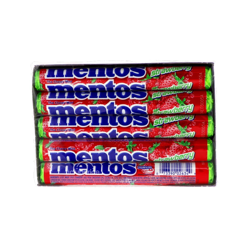 Mentos Roll Chewy Strawberry 15 Count - 1.35 oz image 0