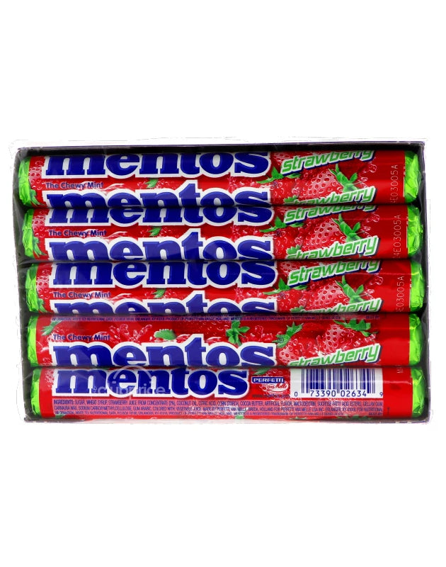 Mentos Roll Chewy Strawberry 15 Count - 1.35 oz image 0