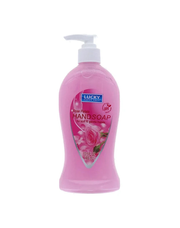Lucky Super Soft Rose Petals Liquid Hand Soap 13.5 oz image 0