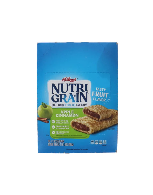 Kellogg's Nutri-Grain Cereal Bars Apple Cinnamon 16 Count - 1.3 oz image 0
