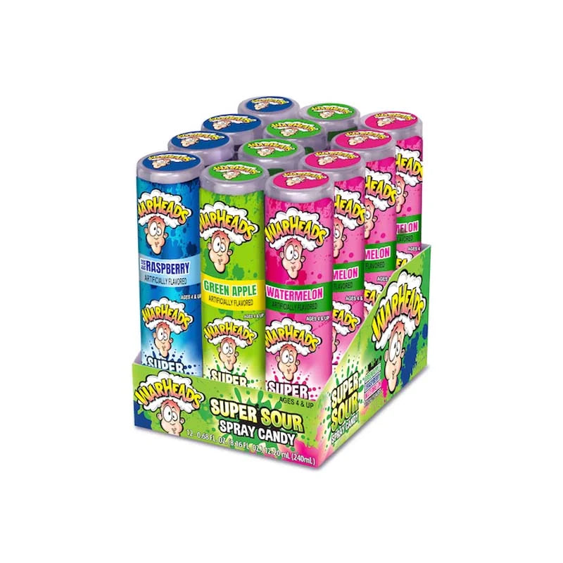 Warheads Super Sour Spray 12 Count - 0.68 oz image 0