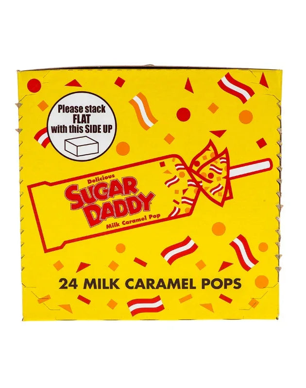 Sugar Daddy Milk Caramel Pops 24/1.7Oz image 0