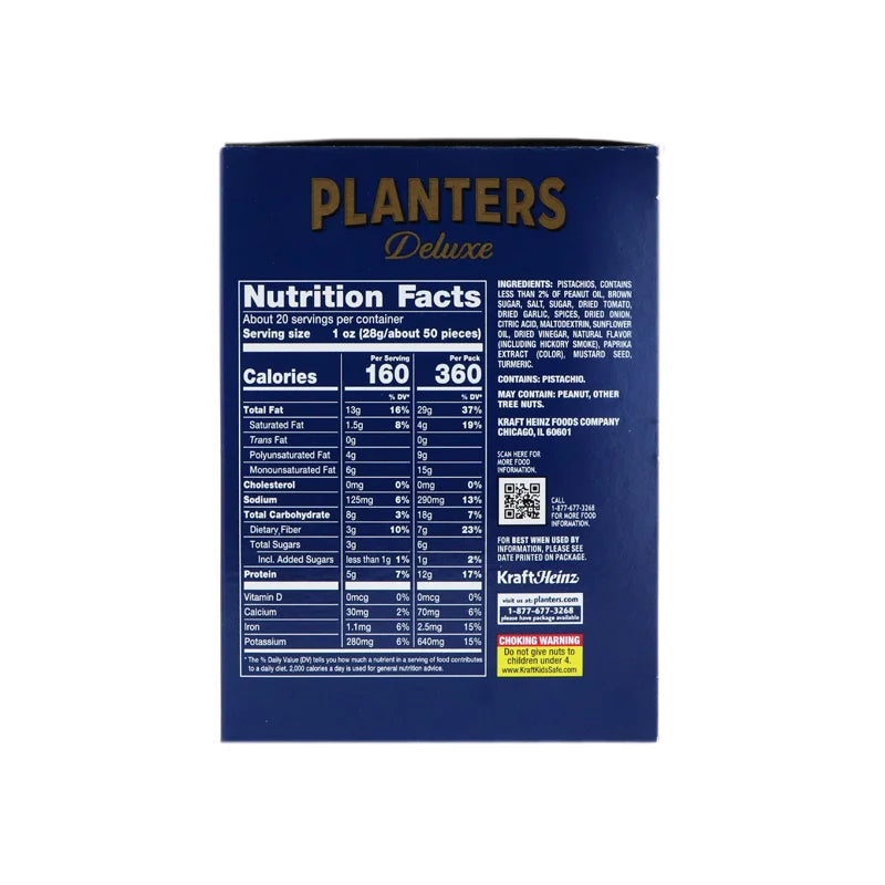 Planters Hickory Smoked BBQ Pistachio Kernels - Tube 10 Count - 2.5 oz image 2