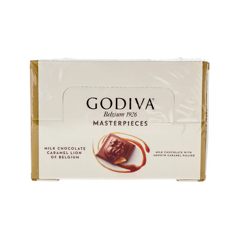 Godiva Masterpieces, Milk Chocolate Caramel Lions of Belgium (Count 12) image 0