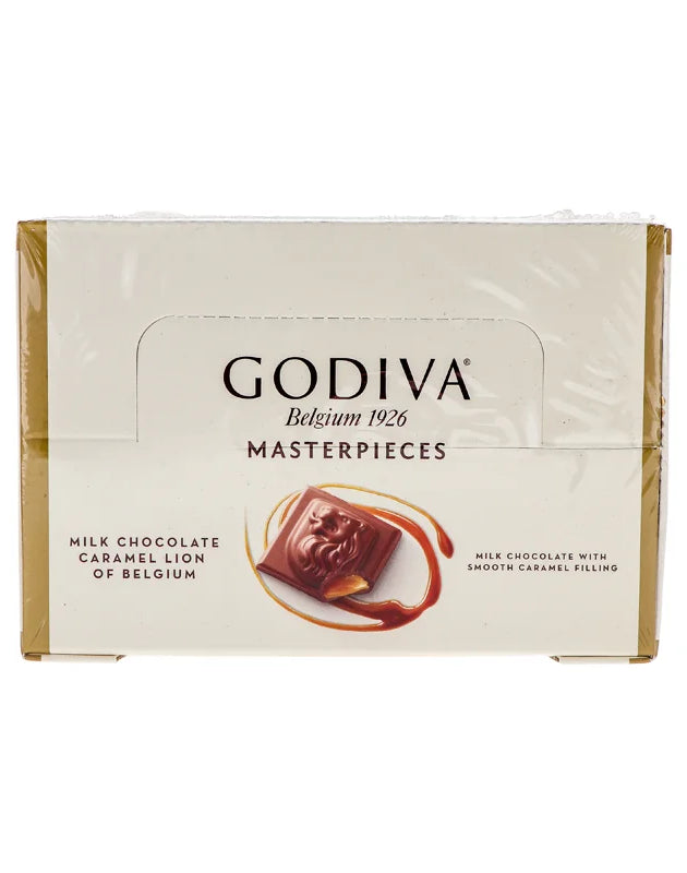 Godiva Masterpieces, Milk Chocolate Caramel Lions of Belgium (Count 12) image 0