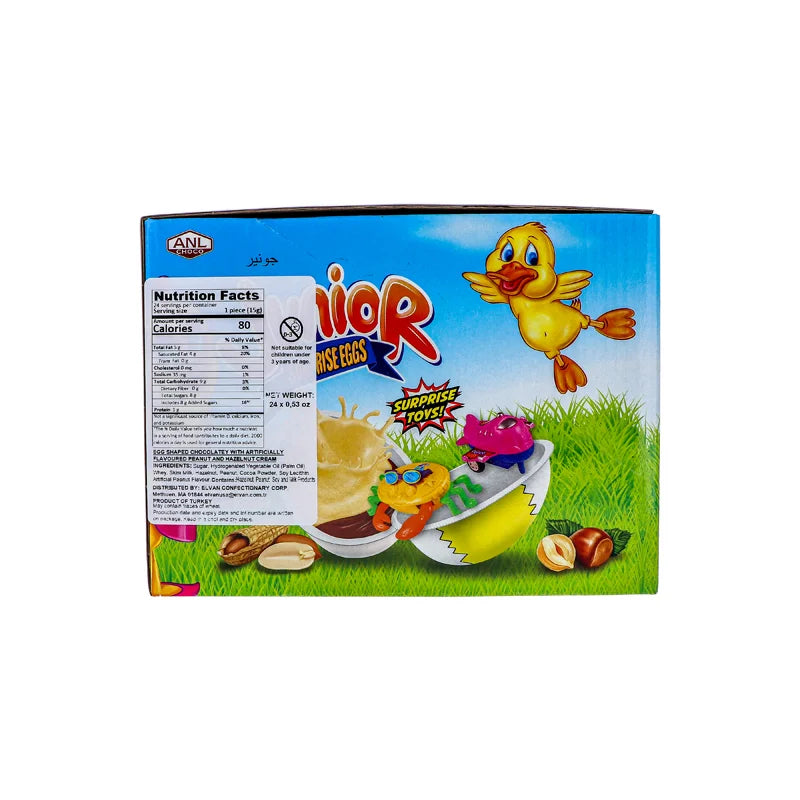 Junior Surprise Egg Peanut Hazelnut Cream - 24 Count image 1
