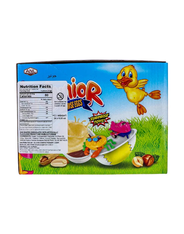 Junior Surprise Egg Peanut Hazelnut Cream - 24 Count image 0
