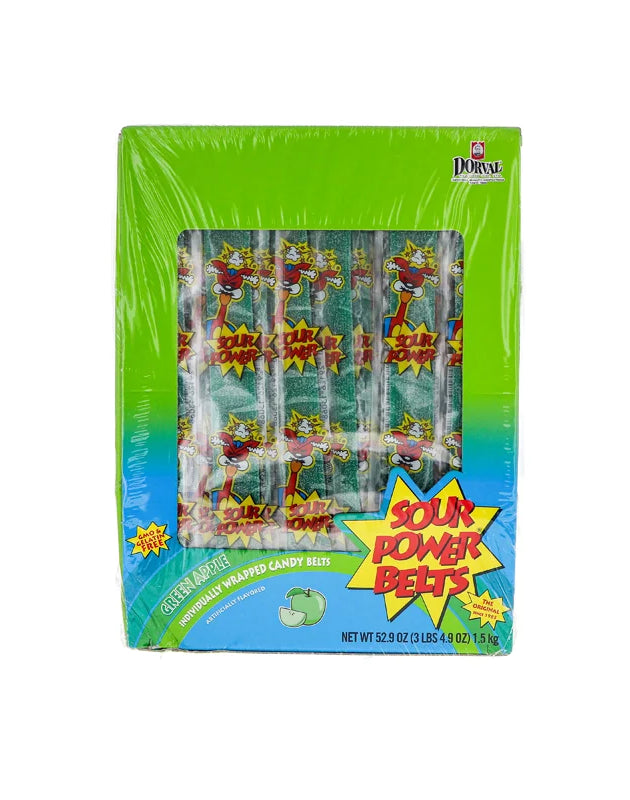 Sour Power Belts Wrap Green Apple 150Ct image 0