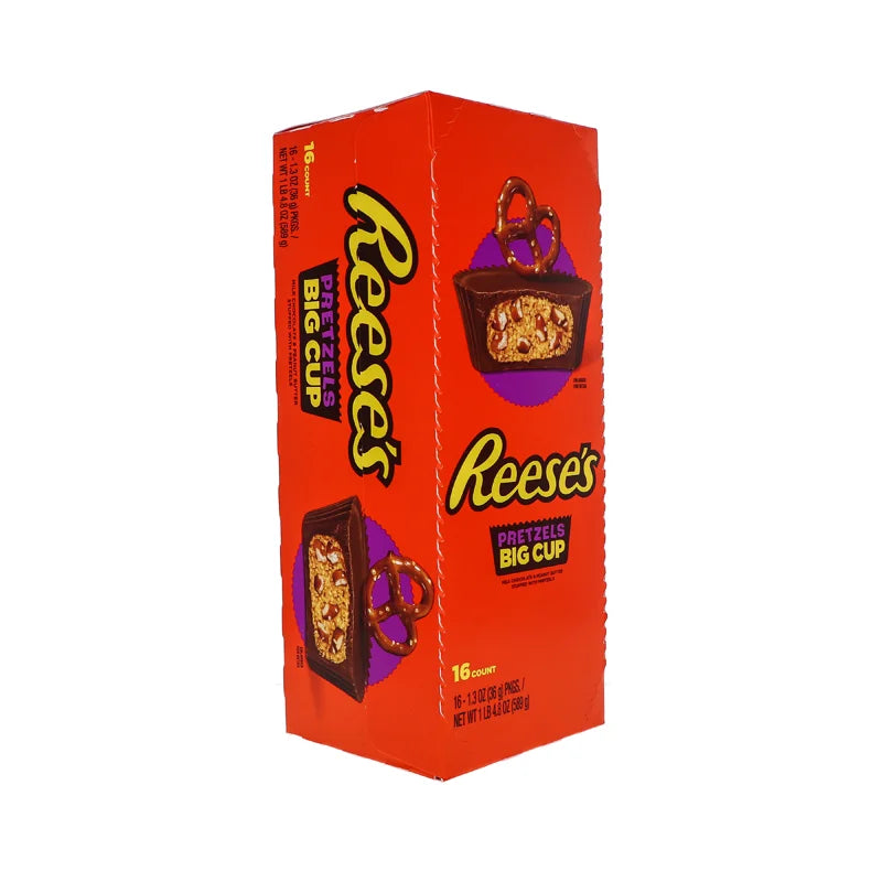 Reese's Big Cup with Pretzels Peanut Butter Cups 16 Count - 2.6 oz image 1