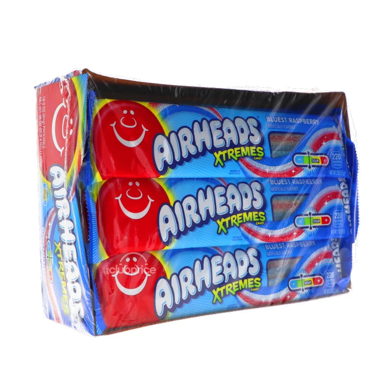 Airheads Xtremes Std Blue Raspberry Belts 18 Count - 2 oz image 1