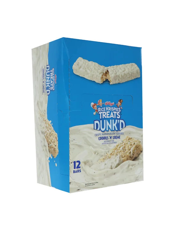 Kelloggs Rice Krispies Treats DunkD Dipped Cookies N Creme 12 Count - 3.1 oz image 0