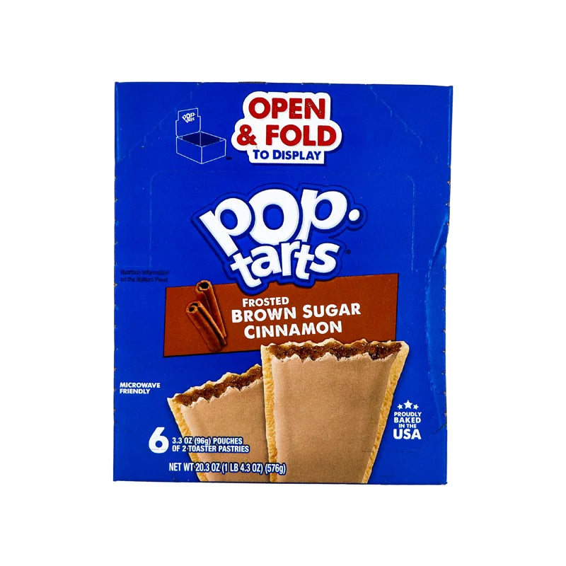 Kellogg's Pop-Tarts, Frosted Brown Sugar Cinnamon 6 Count - 3.52 oz image 0