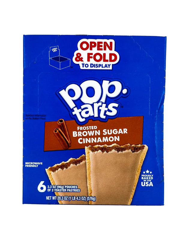 Kellogg's Pop-Tarts, Frosted Brown Sugar Cinnamon 6 Count - 3.52 oz image 0