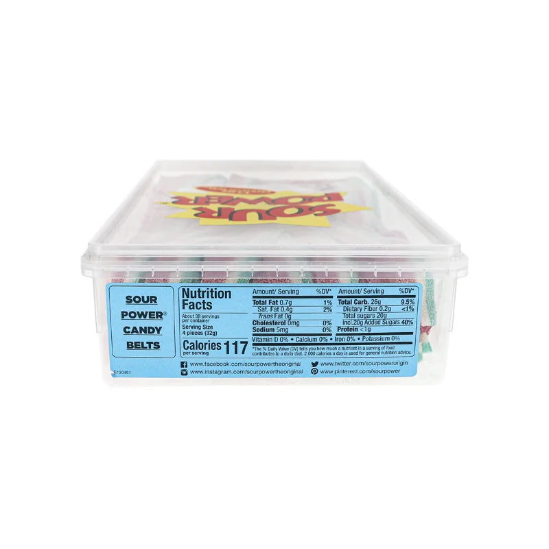 Sour Power Belts Watermelon Wrapped - 150 Count image 1