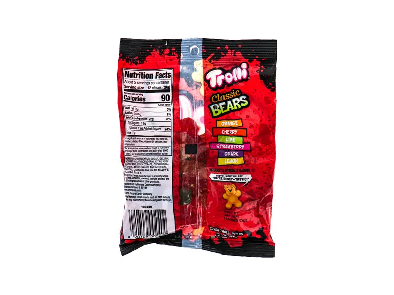 Trolli Peg Bag Classic Bears 12 Count - 5 oz image 1