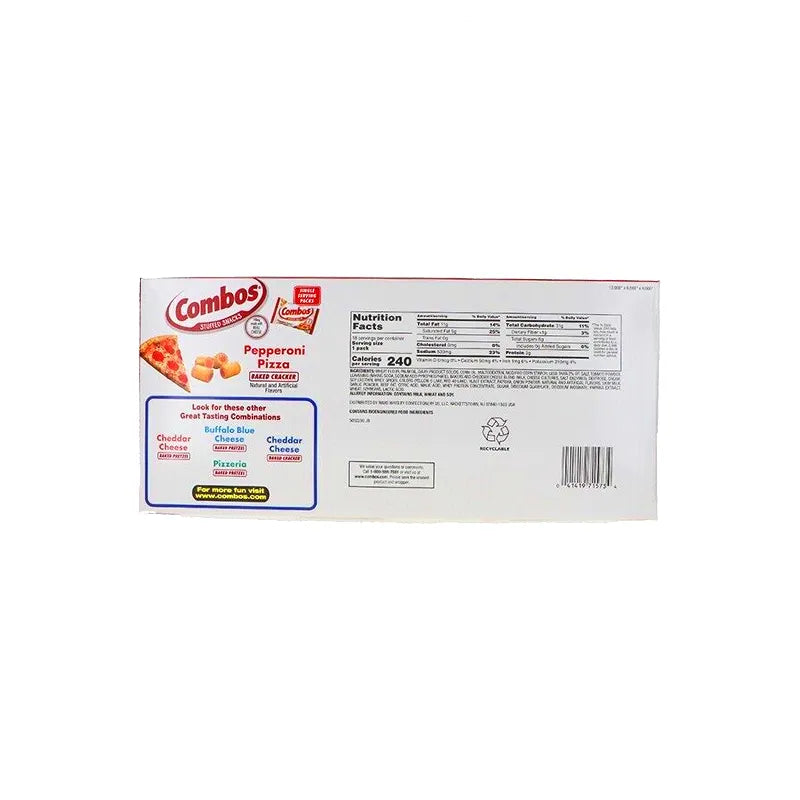 Combos Pepperoni Pizza Cracker 18 Count - 1.7 oz image 2