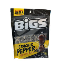 Bigs Sea Salt & Cracked Pepper Sunflower Seeds - Bag 12 Count - 5.35 oz image 0