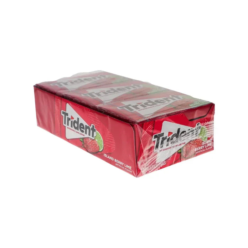 Trident Value Pack Island Berry Lime 12 Count - 14 Pieces image 1