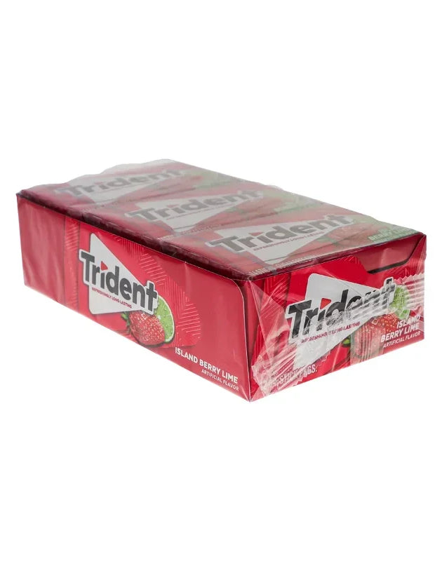 Trident Value Pack Island Berry Lime 12 Count - 14 Pieces image 0