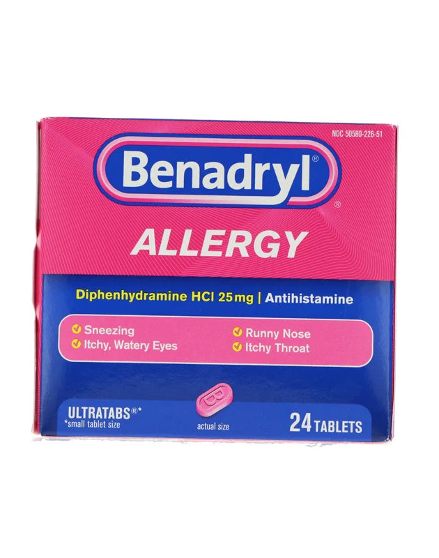 Benadryl Allergy Relief Tablets 24 Count image 0