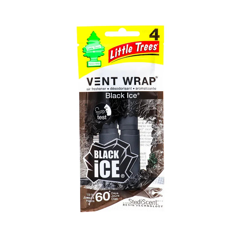 Little Trees Vent Wrap Air Freshener Black Ice (Pack of 1) - 4 Count image 0