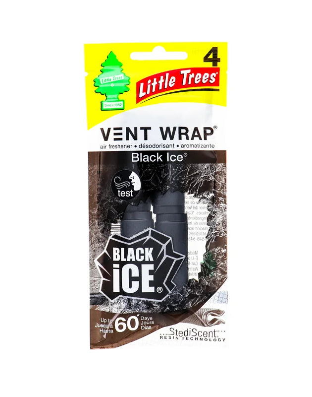 Little Trees Vent Wrap Air Freshener Black Ice (Pack of 1) - 4 Count image 0