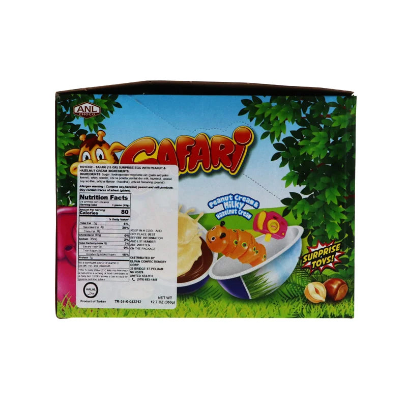 ANL Choco Safari Egg with Peanut & Hazelnut Cream 24 Count image 1