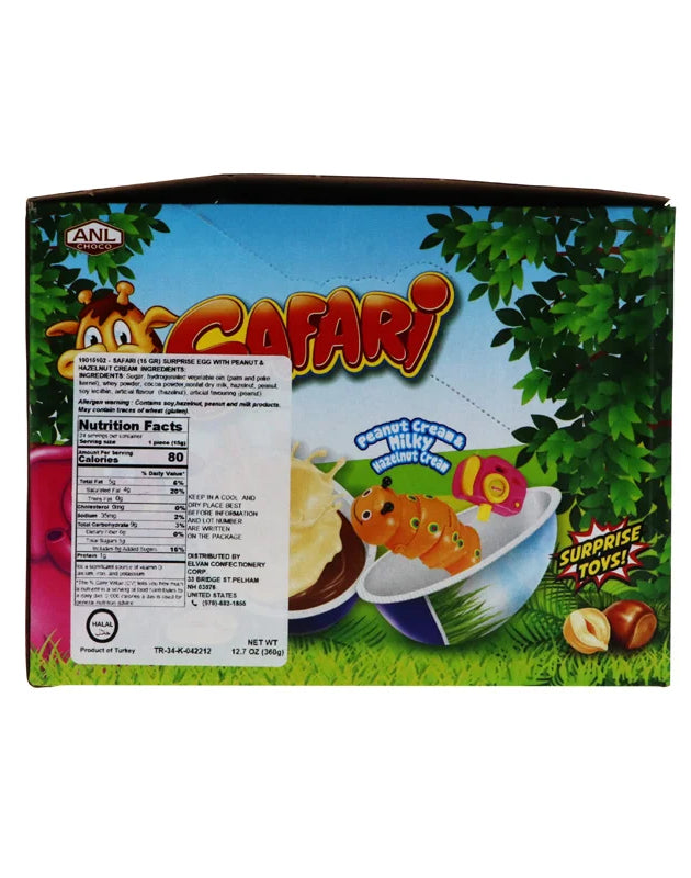 ANL Choco Safari Egg with Peanut & Hazelnut Cream 24 Count image 0