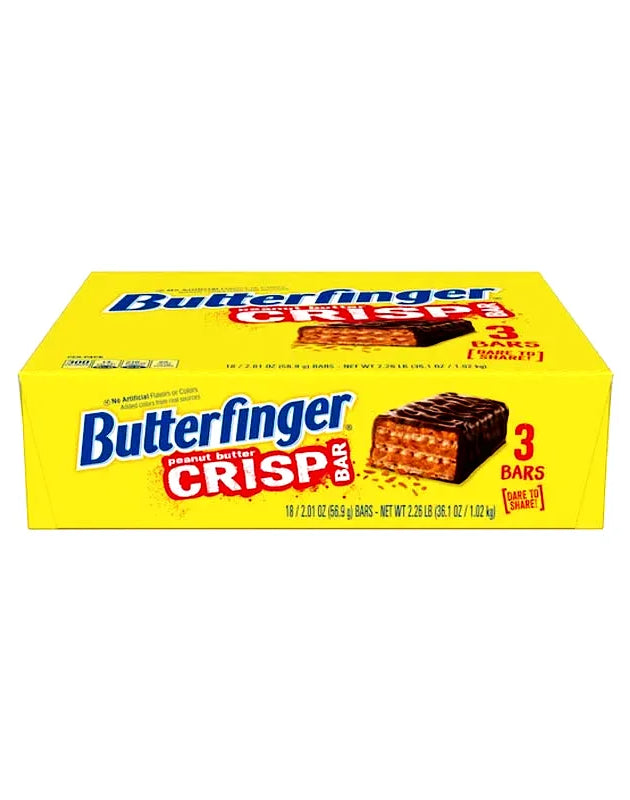 Butterfinger King Size Peanut Butter Crisp Bar 18 Count - 2.01 oz image 0