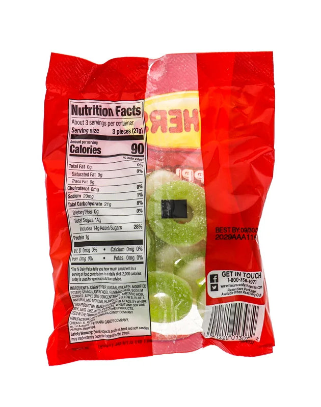 Sathers 2/$2 Apple Ring 12 Count - 3.75 oz image 0