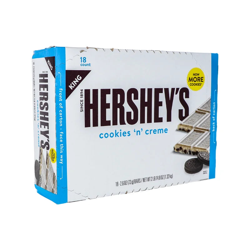 Hershey King Size Cokies N Cr?me Candy Bar 18ct/2.6oz image 0