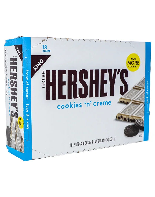 Hershey King Size Cokies N Cr?me Candy Bar 18ct/2.6oz image 0