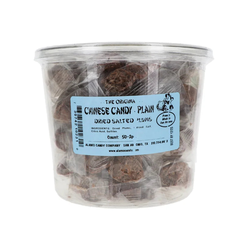 Chinese Candy - Dried Salted Plum Plain 50/2Pcs image 0
