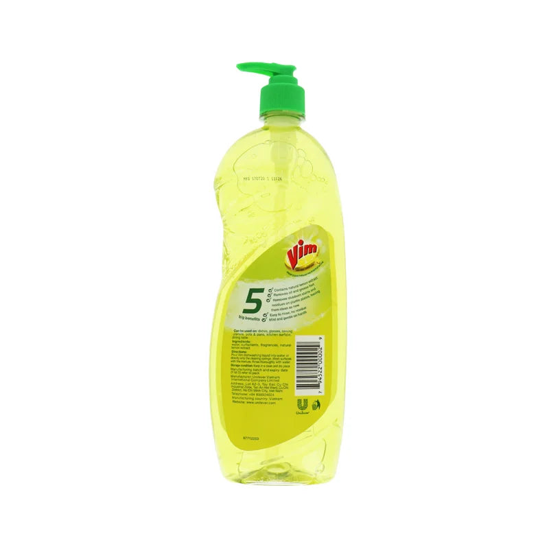Vim Dishwashing Liquid Lemon 25.4 oz image 1