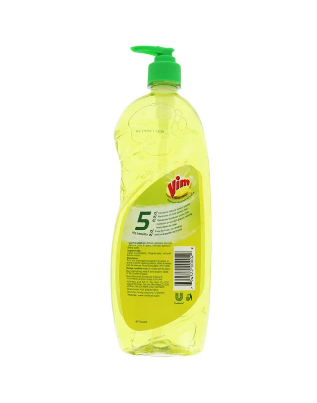 Vim Dishwashing Liquid Lemon 25.4 oz image 0
