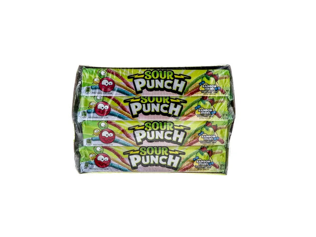 Sour Punch Straws Standard Grape Chewy Candy 24 Count - 2 oz image 0
