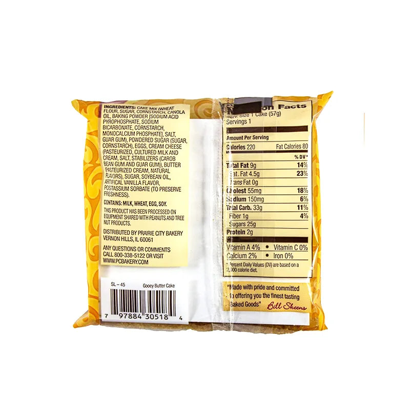 Prairie City Ooey Gooey Original Butter Cake 10 Count - 2 oz image 2