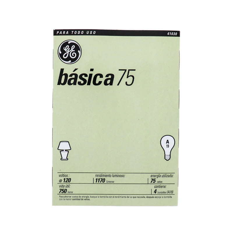 General Electric Bulbs 75 Watts - (Pack of 4) image 0