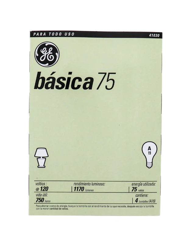General Electric Bulbs 75 Watts - (Pack of 4) image 0