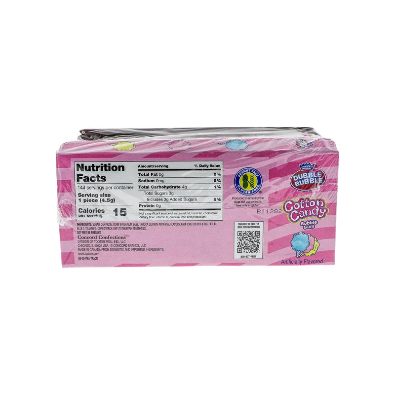 Dubble Bubble Cotton Candy Bubble Gum 25c 36 Count image 2