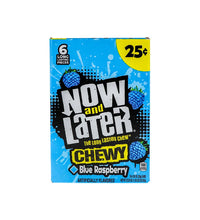 Now & Later 25c Chewy Blue Raspberry Candy 24 Count - 6 Pieces image 0