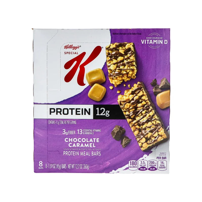 Kelloggs Special K Protein Bar Chocolate Caramel 8 Count - 1.59 oz image 0