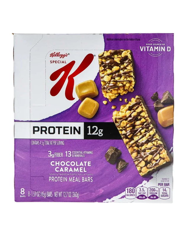 Kelloggs Special K Protein Bar Chocolate Caramel 8 Count - 1.59 oz image 0