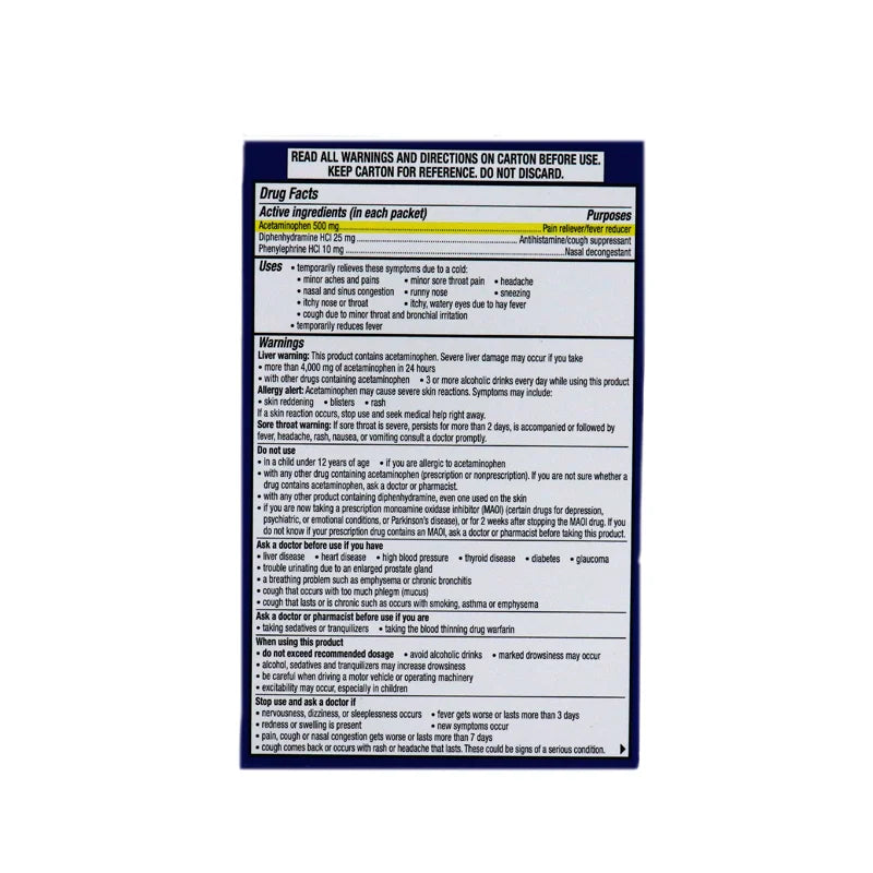 Theraflu Multi-Symptom Severe Cold Green Tea With Citrus - Pack of 6 image 1